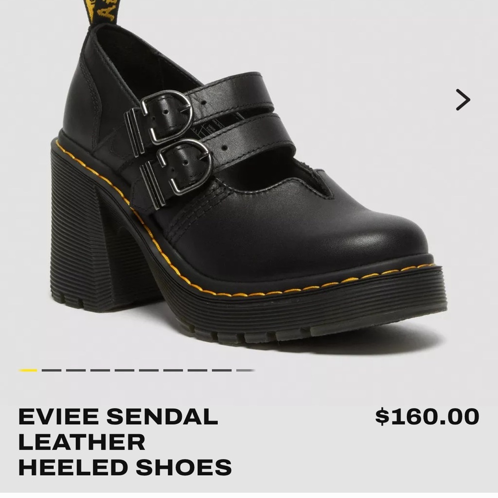 Black Chunky Heeled Platform Mary Jane’s